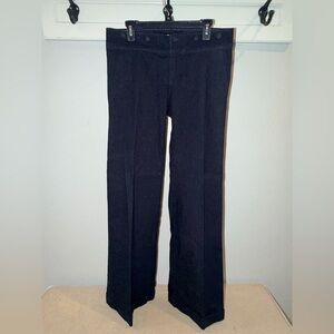 Banana Republic Wide Leg Dark Denim Pants Size 10 Long